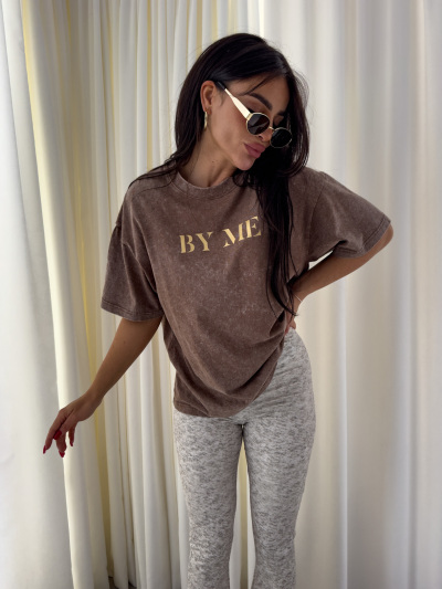 T-SHIRT EMPIRE BY ME BEŻOWY