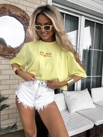 T-SHIRT BOSSY BY ME CYTRYNOWY