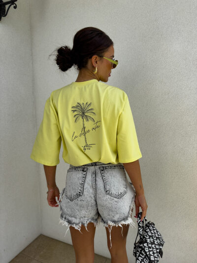 T-SHIRT PALMS BY ME CYTRYNOWY 